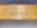 Excellent Vintage Solid Brass 18" Rolling Rule Ruler from Military Naval School - Cardon Tools
