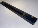 Excellent Vintage Solid Brass 18" Rolling Rule Ruler from Military Naval School - Cardon Tools