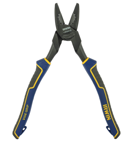 New Old Stock  Irwin Vise-Grip GERMAN MADE 1902415 9-1/2″ HIGH Leverage Linesman's Pliers - Cardon Tools