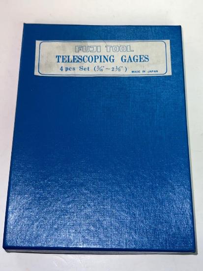New Old Stock Fuji Tools made in JAPAN 4pc Telescoping Bore Gage Set 5/16" - 2-1/8" Range - Cardon Tools
