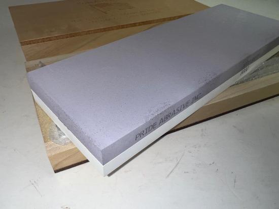 Pride Abrasives USA Made CERAMIC 3000x / 8000x  Water Stone with Wooden Box - Cardon Tools