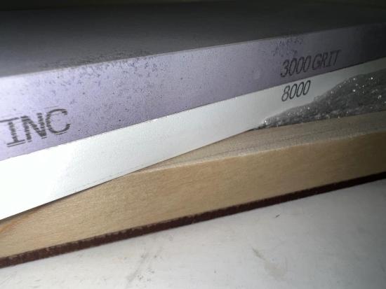 Pride Abrasives USA Made CERAMIC 3000x / 8000x  Water Stone with Wooden Box - Cardon Tools