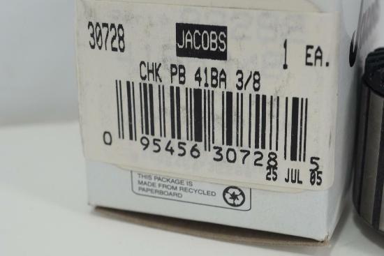 New Old Stock Jacobs USA Made 3/8" Medium Duty Drill Chuck 3/8"-24 Mount. 41BA3/8 - Cardon Tools