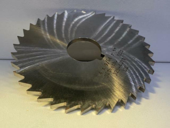 MORSE UK Made Hss Slitting Saw Milling Cutter 4" x 9/64" x 1" - Cardon Tools