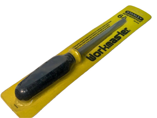 New Old Stock 1980 Stanley USA Workmaster  6" SQUARE SHANK Slot / Flat  Screwdriver 66-276 - Cardon Tools