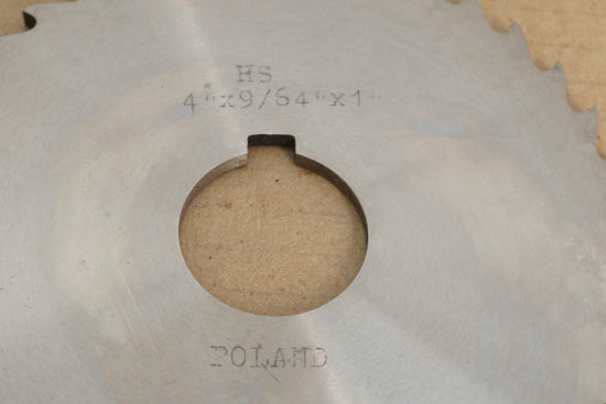 Polish 4" x 9/64" x 1" HSS Slitting Saw Milling Cutter  36 tooth - Cardon Tools