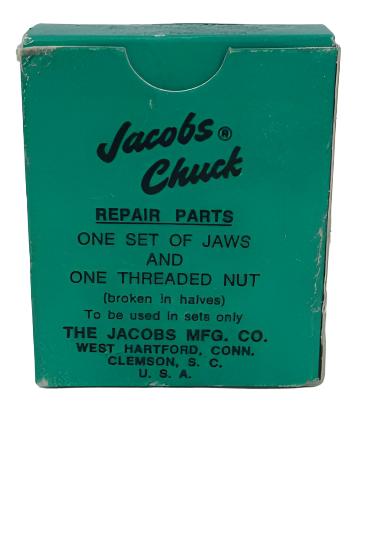 New Old Stock Jacobs U3R Jaws & Threaded Nut Repair Kit 3-17/32 Cap Drill Chuck