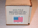 AMERICAN SUN 1-1/4" Indexable End Mill 3/4" Shank  710-2 USA Made - Cardon Tools