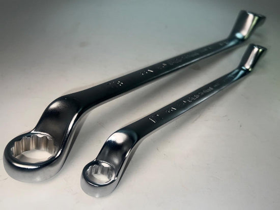 Facom OGV 4pc Set DEEP OFFSET  Box End SAE Wrench Set 7/16"- 7/8" 55A Series - Cardon Tools