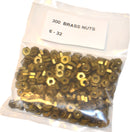 300 piece BULK LOT BAG of New Old Stock 6-32 Hexagon Brass Nuts 4 Live Steam Machinists *FIXED* - Cardon Tools