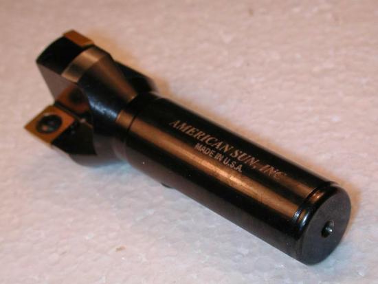 AMERICAN SUN 1-1/4" Indexable End Mill 3/4" Shank  710-2 USA Made - Cardon Tools