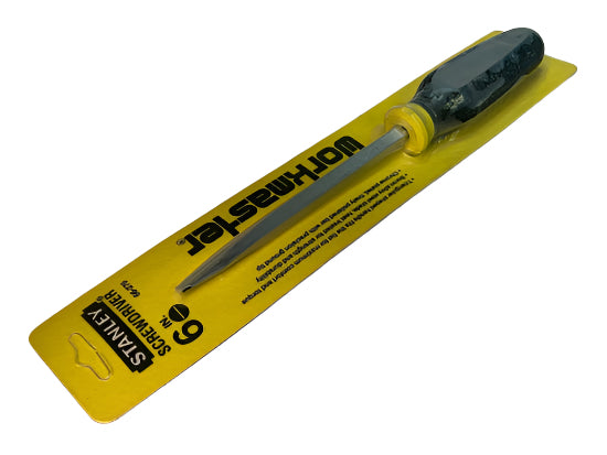 New Old Stock 1980 Stanley USA Workmaster  6" SQUARE SHANK Slot / Flat  Screwdriver 66-276 - Cardon Tools