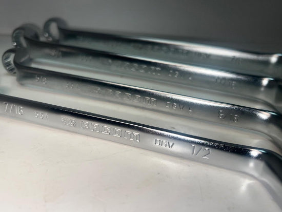 Facom OGV 4pc Set DEEP OFFSET  Box End SAE Wrench Set 7/16"- 7/8" 55A Series - Cardon Tools