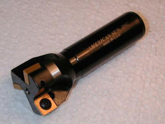 AMERICAN SUN 1-1/4" Indexable End Mill 3/4" Shank  710-2 USA Made - Cardon Tools
