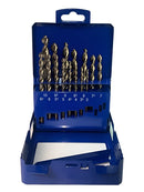 15pc BERNER Germany PREMIUM Metric 3-10mm Hss Bullet Point Drill Bit Set c/w STEEL BOX - Cardon Tools