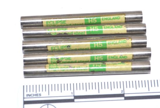 5 New Old Stock ECLIPSE UK H5 5% Cobalt HSS 1/4" ROUND TOOL BITS Lathe Cutter 2-1/2" Long - Cardon Tools