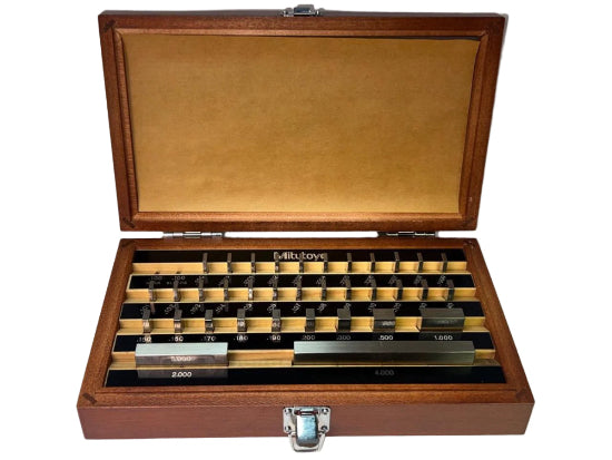 Mitutoyo 35 Pc Rectangular GRADE 3  Gage Block Set. 516-915 Made in Japan - Cardon Tools