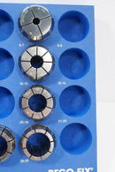 Rego Fix ER 40-DM 12 Pc Metallic Sealed Collet Set. 6-26mm. Swiss Made - Cardon Tools