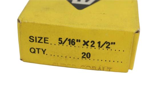 5 ETM Israel Super Cobalt HSS Square Lathe Cutter Tool Bit 5/16" x 2-1/2" - Cardon Tools