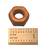 25 New Old Stock 7/16-14 tpi Silicone Bronze 3/4" accross Flats Finished Hex Nuts - Cardon Tools