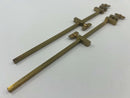Excellent Vintage Solid Brass 8" Hatagane Japanese Model Makers / Instrument Makers Clamps
