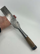 Massive Antique ( 1880s-1901 ) WARNOCK & CO. 2" x 16" Laminated Steel Heavy Framing Chisel - SHARP !