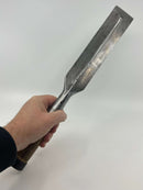 Massive Antique ( 1880s-1901 ) WARNOCK & CO. 2" x 16" Laminated Steel Heavy Framing Chisel - SHARP !