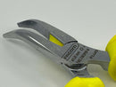 FACOM SHORT Bent Needle Nose / Side Cutting Pliers c/w Return Spring & Off-cut Retainer FLUO - Cardon Tools