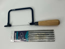 New Old Stock BRITISH Made Eclipse Piercing Saw with Beech Wood Handle + 30 Blades - Cardon Tools