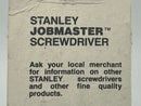 New Old Stock 1986 STANLEY Jobmaster 3" blade Phillips