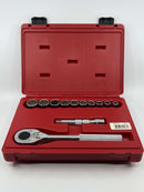 New Old Stock PROTO USA made TorquePlus 12pc High Polish 1/2" Dr 12 pt Socket Set with Ratchet  7/16" - 1" Range - Cardon Tools