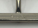 New Old Stock North & Judd USA made No. 899 1-3/4" Nickel Plated SOLID Brass Belt Buckle - Cardon Tools