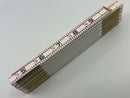 New Old Stock Starrett USA made 6' Engineers Wooden Folding Rule with Brass Hinges No. 91E - Discontinued - Cardon Tools