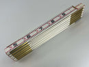 New Old Stock Starrett USA made 6' Engineers Wooden Folding Rule with Brass Hinges No. 91E - Discontinued - Cardon Tools