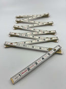 New Old Stock Starrett USA made 6' Engineers Wooden Folding Rule with Brass Hinges No. 91E - Discontinued - Cardon Tools