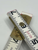 New Old Stock Starrett USA made 6' Engineers Wooden Folding Rule with Brass Hinges No. 91E - Discontinued - Cardon Tools