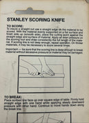 New Old Stock 1983 Stanley USA Made 10-519 Scoring Knife - Cardon Tools