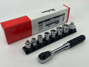 Koken made in Japan 3/8" Dr 9 Pc Z-SERIES 6pt  METRIC Ultra Short Socket Set 8-19MM 3285ZE - Cardon Tools