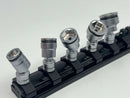 Koken made in Japan Z-series 1/4" Dr 6 Pt UNIVERSAL METRIC NUT GRIP Socket Set 8-14mm RS2441MZ/5 - Cardon Tools