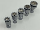 Koken made in Japan Z-series 1/4" Dr 6 Pt UNIVERSAL METRIC NUT GRIP Socket Set 8-14mm RS2441MZ/5 - Cardon Tools