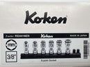 Koken made in Japan Z-series 3/8" Dr 6 Pt UNIVERSAL METRIC NUT GRIP Socket Set 8-17mm RS3441MZ/6 - Cardon Tools