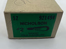 New Old Stock Nicholson No. 2 Long Ferule Birch  Wood File Handle - Cardon Tools