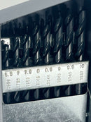 Morse USA made 25pc 118˚ Jobber Length 1 mm to 13 mm (by 0.5 mm) Drill Bit Set - Cardon Tools