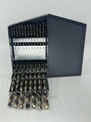 New Old Stock  USA made 26pc 135˚  Split Point M42 Cobalt Drill Bit Set with Heavy Duty Gold Finish - Cardon Tools