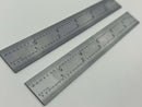 4 pc SET New Old Stock 1980s Rabone Chesterman UK made Rules 12" and 6"