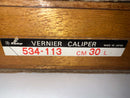 New old Stock Mitutoyo 543-113 0-300mm Long Jaw  Vernier Caliper 0.02mm Resolution c/w  Wooden Box - Cardon Tools
