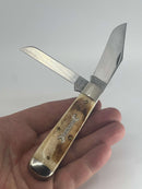 New Old Stock 2019  Great Eastern Cutlery - Tidioute Cutlery PA USA Hand Crafted Folding Knife - Natural Oily Creek Bone Handle