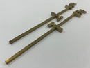 Excellent Vintage Solid Brass 8" Hatagane Japanese Model Makers / Instrument Makers Clamps