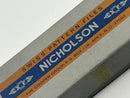New Old Stock 1980s Nicholson XF Line made in USA 6" Swiss Pattern Half Round File 0 Cut 36521
