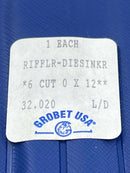 New Old Stock GROBET USA 6″ Diesinkers’ Riffler 12pc Set, CUT 0,  No. 32.020 Discontinued - Made in ITALY